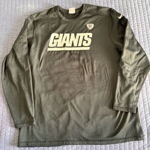 Nike Olive Giants Long Sleeve Shirt